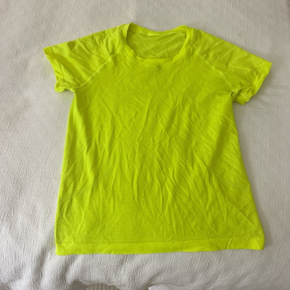 Lululemon Athletica Kids Neon Yellow Tee